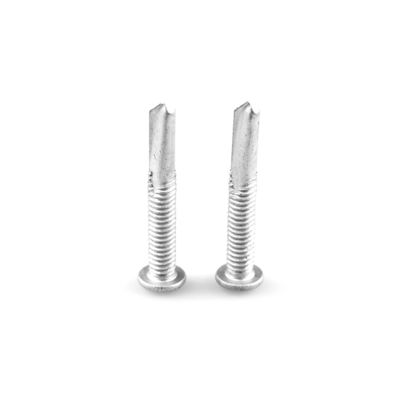 Finition simple en acier inoxydable en acier au carbone Scm435 Ruspert Tek Bi Metal Wafer Head Cross Driver Screw de perçage