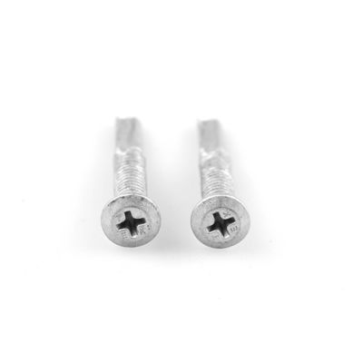 Finition simple en acier inoxydable en acier au carbone Scm435 Ruspert Tek Bi Metal Wafer Head Cross Driver Screw de perçage