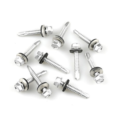 Bimétal 304 Ruspert 316 Hex tête de laveuse vis de forage auto-fonctionnement pour plaque de couche de toit
