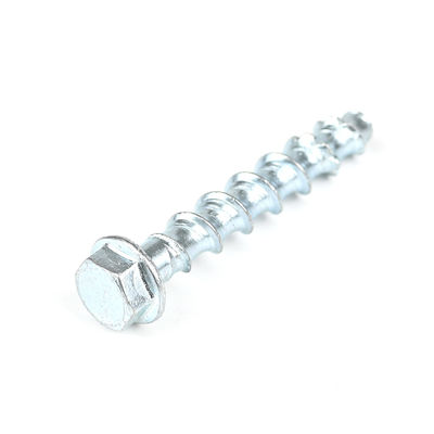 Encastrement de maçonnerie en zinc vis hexagonale Flange de béton vis boulon M8 60 mm Ciment d'acier au carbone ancrage