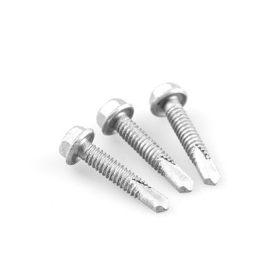 Hex flange head Self drilling wall screws en acier inoxydable bi métallique pour le paiement T/T