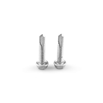 Hex flange head Self drilling wall screws en acier inoxydable bi métallique pour le paiement T/T
