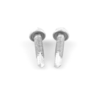 Hex flange head Self drilling wall screws en acier inoxydable bi métallique pour le paiement T/T