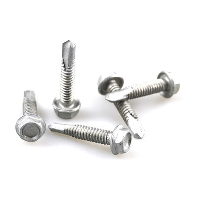 Hex flange head Self drilling wall screws en acier inoxydable bi métallique pour le paiement T/T