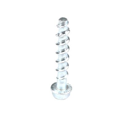 HEX Flange béton ancres à vis boulon acier au carbone blanc zinc plaqué pour lourd service
