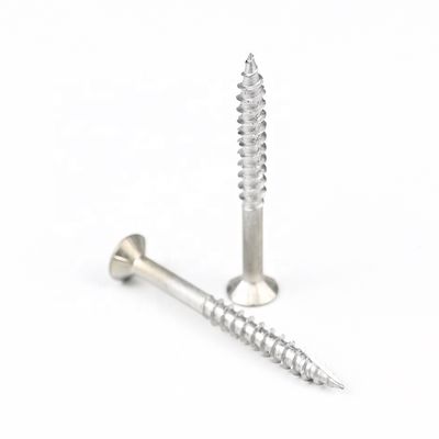 SUS410 Pozidriv 50 mm vis à tête plate en carton de ferraille pour l'installation de carton en fibre de ciment