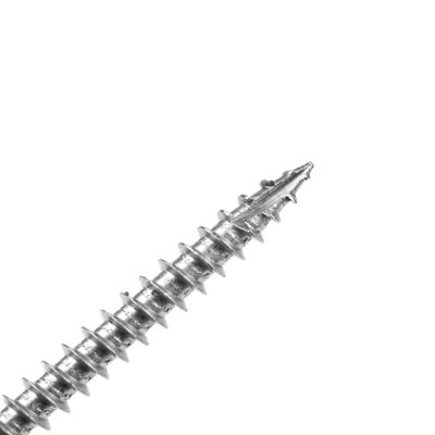 Screws à tête plate à double contre-enfoncement pour revêtement de pont en bois