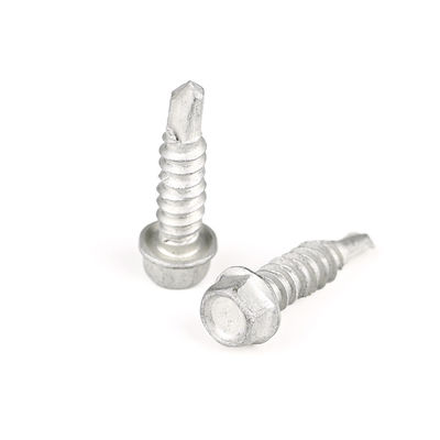 SS304 SS410 Bi-métal Hexagon Flange Fastenal 6.3*25 vis auto-perçante pour fixation du siège