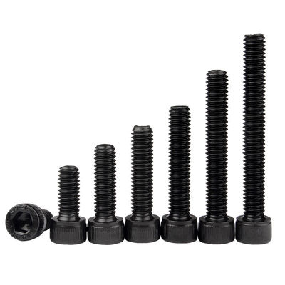 12.9 qualité alliage acier noir oxyde tête de remplissage Hex Socket Boult Din912 Cap Allen boulons de tête M3-M20