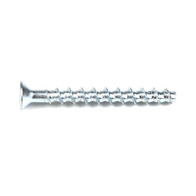 En acier au carbone hexagonale, plaqué en zinc blanc, en béton, boulons à vis, ancrage pour le système de décoration