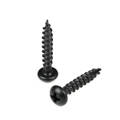 Appareils électriques 16 mm Noir ronde Phillips vis en carton à puces avec conception Harden