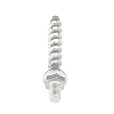 Finition plate de la tête Sus410 en acier inoxydable Hex Flange auto-collant de béton Ancrage de maçonnerie vis boulon