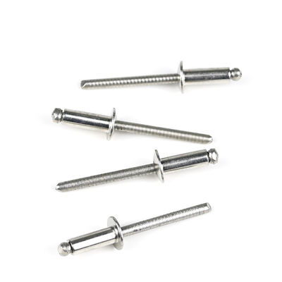 Taille personnalisée Ss316 Coupole en acier inoxydable contre-enfoncée Rivet à bande métallique à bout ouvert Rivets aveugles