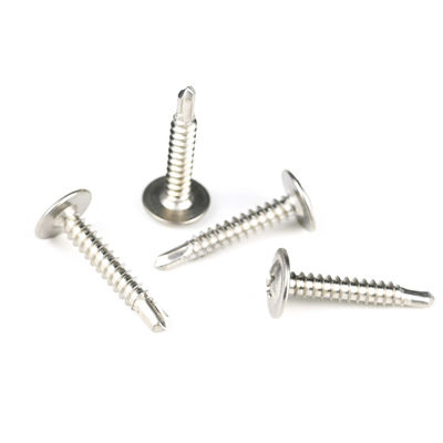 Cap de gaufre personnalisé de 4,8 mm Phillips Drive vis 304 en acier inoxydable vis de perçage automatique