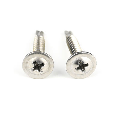 Cap de gaufre personnalisé de 4,8 mm Phillips Drive vis 304 en acier inoxydable vis de perçage automatique