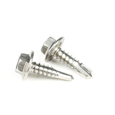 3/4 "Laveuse de tôles de ciment Hex vis de forage pour l'installation de bâtiments en fibre de bois
