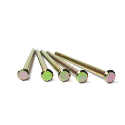 Pins de dowel en acier au carbone revêtus de zinc avec des options et des applications personnalisables