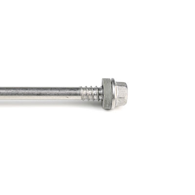 HEX 5.5x243mm en acier inoxydable 410 vis à auto-perçage avec laveuse double fil 7 points EPDM
