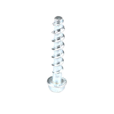 L'acier au carbone et le zinc enduit de flange Hex béton vis d'ancrage M8