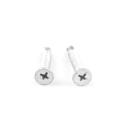 -fabriqué en acier inoxydable bimetallique Phillips Csk vis à tête plate auto-perçage pour le montage des chemins