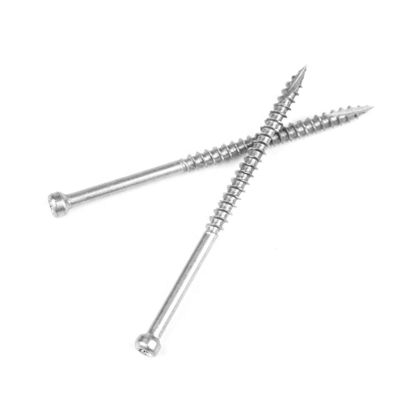 En acier inoxydable 304 Tête de cylindre Torque de conduite vis de pont pour la fixation sécurisée de chaise en bois