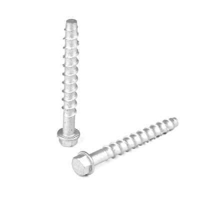 Système de mesure métrique M10 Tête hexagonale Ancres en béton en acier au carbone pour cônes de sécurité