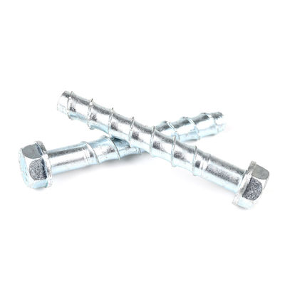 100% QC testé M16 125 mm acier au carbone boulon hexagonal zinc plaqué ancres auto-perçage