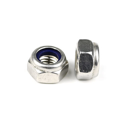 Résistant à la corrosion DIN985 A4 acier inoxydable hex nylon Insert Noix de verrouillage pour la longévité