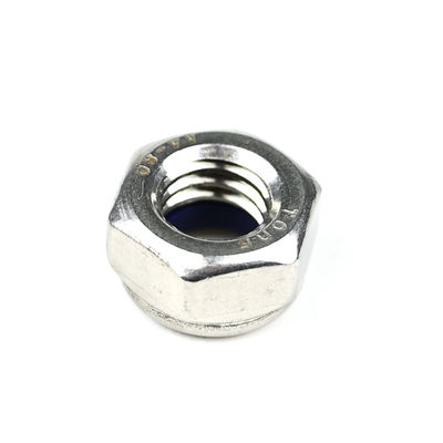 Résistant à la corrosion DIN985 A4 acier inoxydable hex nylon Insert Noix de verrouillage pour la longévité