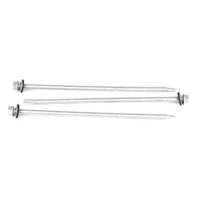 Ss410 Hex Head Self Drilling Screw avec écouteur EPDM 6,3x180 mm et revêtement zinc