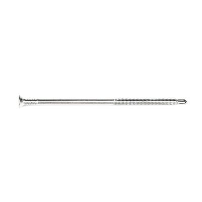 Écrou de 125 mm Tek à fil partiel à tête plate Phillips Self Drilling Screw pour lits plats