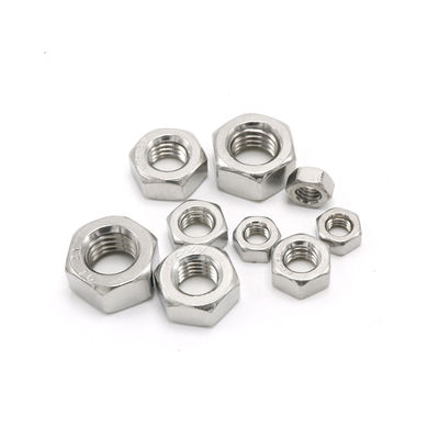 100% QC testé DIN934 Noix hexagonale A2 70 en acier inoxydable 304 Noix M2-M30 pour personnalisable