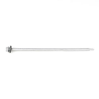 Couche de fil partielle en acier inoxydable Hex Head Screws de perçage automatique avec laveuse EPDM 6.3x180mm