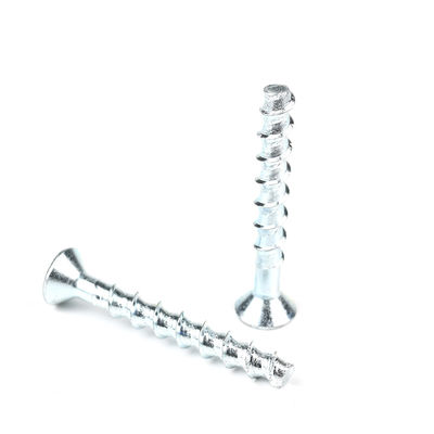 M8 80mm contre-enfoncement en zinc boulon de tête de prise hexagonale pour support personnalisé de béton