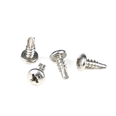 Traitement revêtu de zinc en acier inoxydable Phillips Pan Head Self Drilling Screw pour le métal