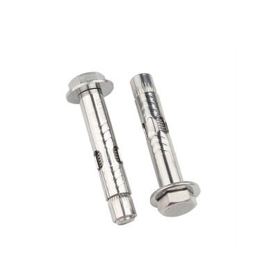 Construction de bâtiments A2-70 Grade à travers boulon d'ancrage M6 M8 M10 M12 acier inoxydable