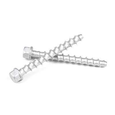 75 mm M6 en acier au carbone hexagonale maçonnerie vis boulon auto-béton ancrage pour l'installation