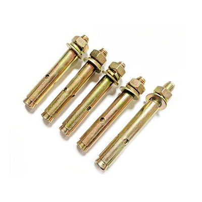 M6-M20 vis d'expansion boulon d'ancrage Boulons d'expansion zinc plaqués jaune pour ascenseurs