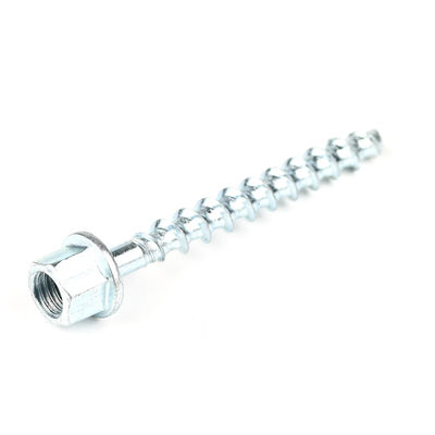 HEX Flange Zinc Plating fileté vis d'ancrage de tige 6/10x75 mm pour et l'ancrage durable