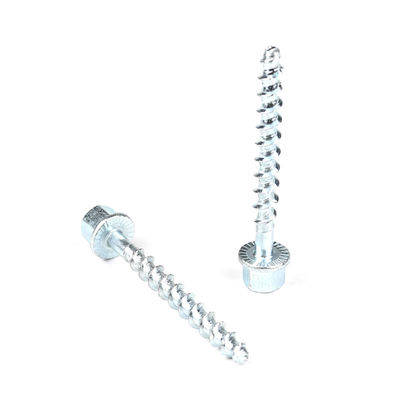 HEX Flange Zinc Plating fileté vis d'ancrage de tige 6/10x75 mm pour et l'ancrage durable
