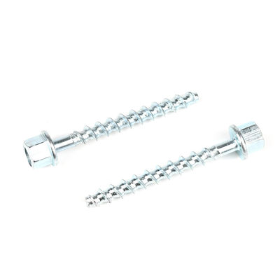HEX Flange Zinc Plating fileté vis d'ancrage de tige 6/10x75 mm pour et l'ancrage durable