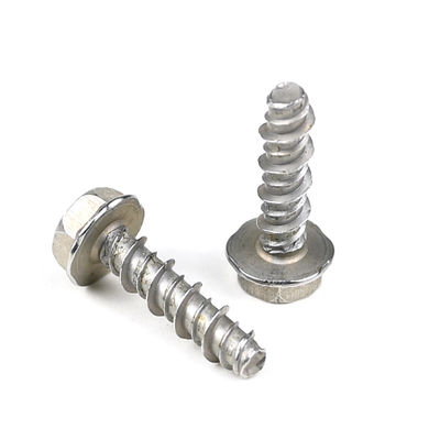 En acier inoxydable métallique Hex tête plaque de plâtre vis de revêtement de solde vis à point plat Gympsum Parafuso