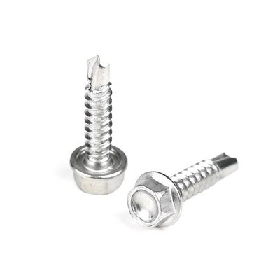 Acier inoxydable 410 tête de machine à laver hexagonale à vis à forage automatique pour système de mesure métrique