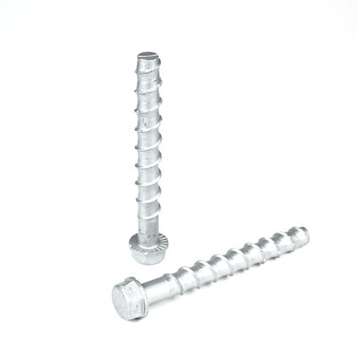 ZINC Finition Hex tête vis de béton auto-appliquant des boulons d'ancrage pour une installation solide