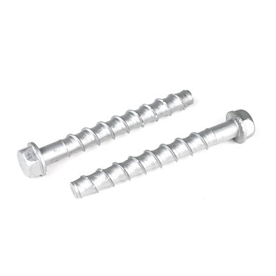 ZINC Finition Hex tête vis de béton auto-appliquant des boulons d'ancrage pour une installation solide