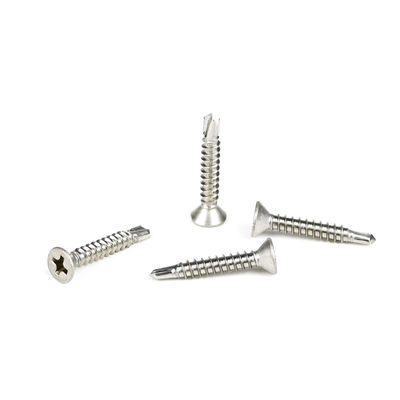 Écrou de forage à tête plate en acier Phillips Cross Recess Countersunk pour fixation des métaux