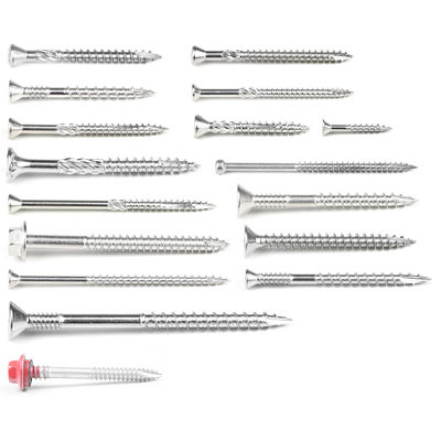 410 316 304 Tête en acier inoxydable HEX 17 Torx vis à bois polyvalent