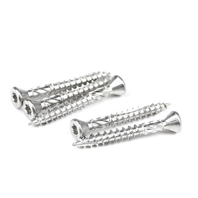 410 316 304 Tête en acier inoxydable HEX 17 Torx vis à bois polyvalent