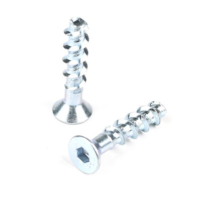 M6 métrique en acier plaqué 40 mm Socket Hexagon Boult Countersunk Anchor Screw pour la fixation