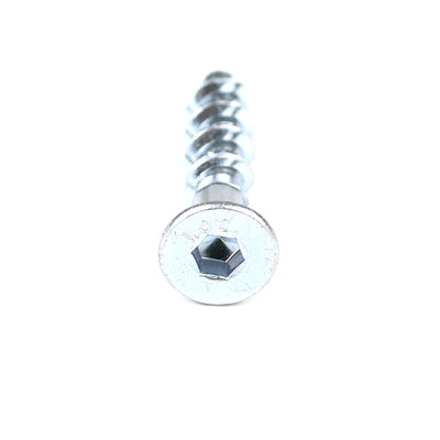 M6 métrique en acier plaqué 40 mm Socket Hexagon Boult Countersunk Anchor Screw pour la fixation